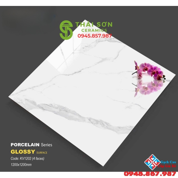 Gạch nền bóng kiếng 120x120 siêu bóng ấn độ