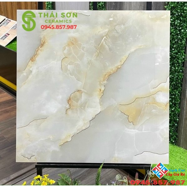 Gạch 80x80 bóng kiếng khắc kim trung quốc cao cấp