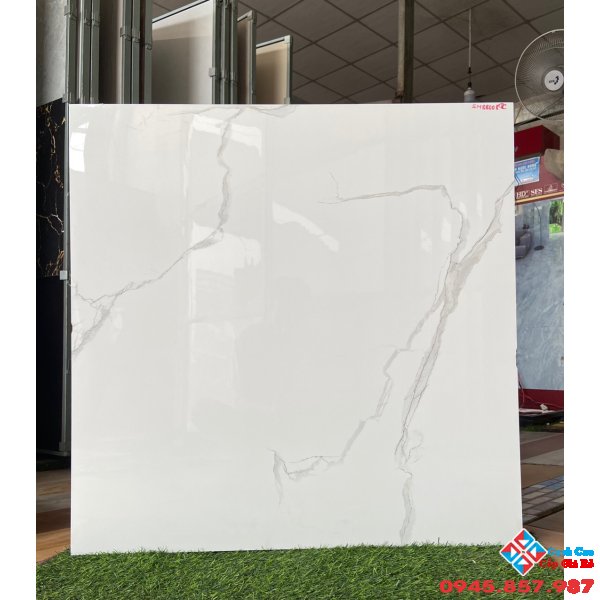 Đá bóng kiêng 80x80 lót nền vân mây siêu bóng