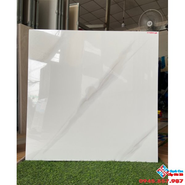 Gạch bóng kiếng 80x80 trắng mây giá rẻ ba tri