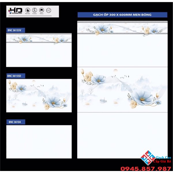Gạch ốp tường ceramic 30x60 giá rẻ tại đức huệ