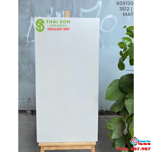 Gạch trắng xám matt mờ 60x120 ấn độ