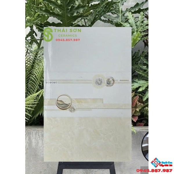 Gạch ốp tường 30x60 hà thanh bóng kiếng bộ đậm nhạt tông kem vàng