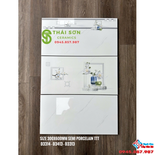 Gạch trắng vân mây 30x60 takao ốp tường bóng kiếng