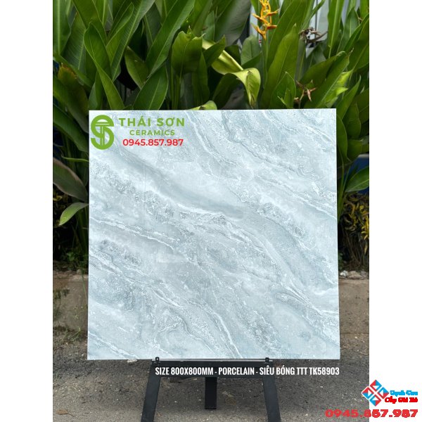 Gạch lát nền bóng kiếng vân đá 80x80 cao cấp giá rẻ