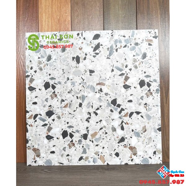 Gạch terrazzo lát nền 60x60 matt mờ cao cấp
