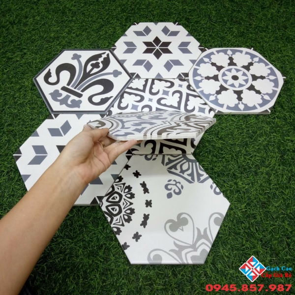 Gạch trang trí lục giác cao cấp