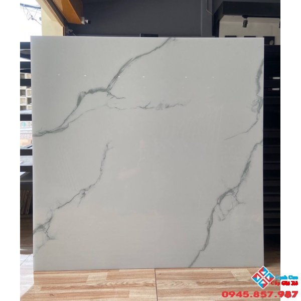 Gạch lát nền 100x100 trắng mây vi tinh