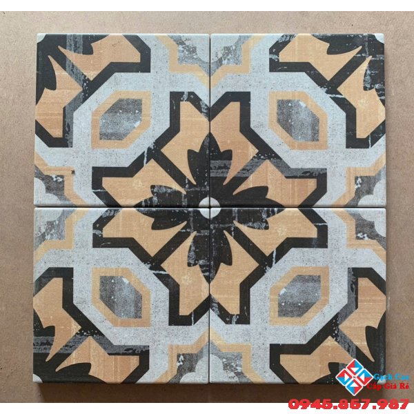Gạch bông cổ lát nền phòng bếp 20x20 trung quốc đẹp