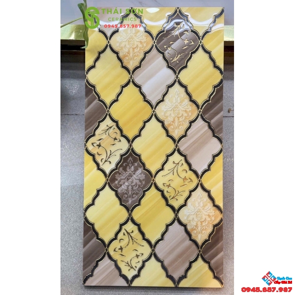 Gạch điểm khắc vàng 30x60 trung quốc cao cấp