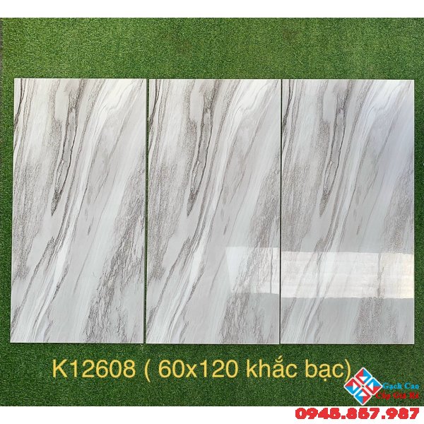 Gạch trung quốc ánh kim bạc 60x120 bóng kiếng