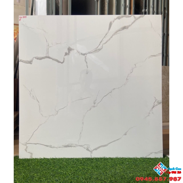 Gạch 80x80 trung quốc vân mây trắng