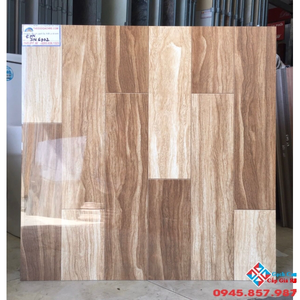 Gạch đá bóng kiếng vân gỗ 60x60