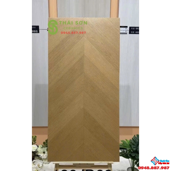 Gạch lát nền 60x120 giả gỗ xương cá 