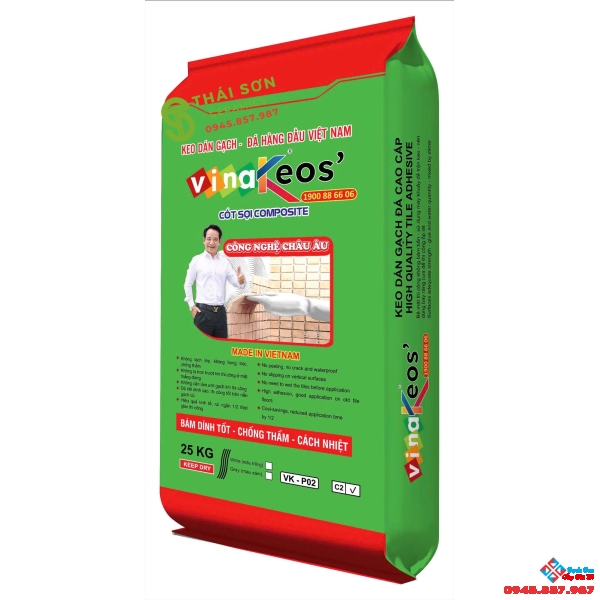 Giá keo dán gạch vina keos lát nền ốp tường khuyến mãi