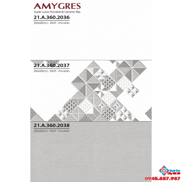 đá mờ 30x60 ốp tường cao cấp 2036