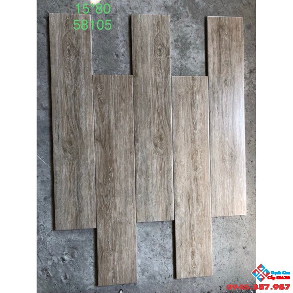 Gạch lát nền 15x80 giả gỗ 58105